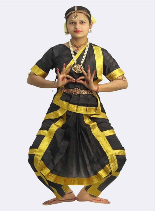 TWINKLE TOTS Bharatnatyam Costumes for girls Classical Dance Bharatnatyam costume for girls fancy dress School Functions and Events - Image 2